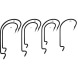 Офсетний гачок Mustad Mega-Bite Worm Hook 37177BLN N5/0 5 шт