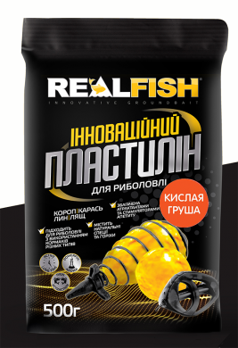 РЫБОЛОВНЫЙ ПЛАСТИЛИН  REALFISH КИСЛАЯ ГРУША