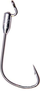 Офсетный крючок Mustad Soft Bait - Weighted 37174BLN N1/0 3 шт