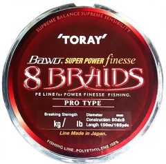 Шнур Toray Bawo PE 8 Braids 0,165