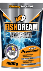 Элитная прикормка FishDream Premium Карп "Слива" 1 кг.