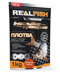 Прикормка Real Fish "Плотва" 1 кг. миндаль-ваниль