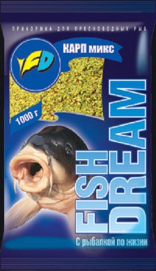 Классическая прикормка FishDream "Карп Микс" 1кг
