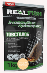 Прикормка Real Fish "Толстолоб" 1 кг. топлёное молоко