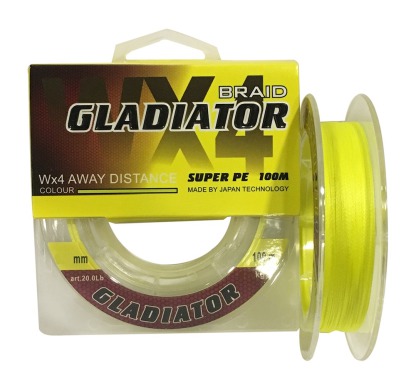 Шнур Gladiator жовтий 0,14