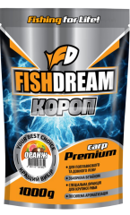 Элитная прикормка FishDream Premium Карп "Оранж" 1 кг.