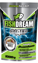 Элитная прикормка FishDream Premium Фидер "Шоколад с орехами" 1 кг.