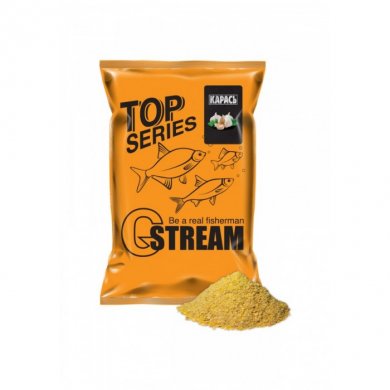 Прикормка G.STREAM TOP Series КАРАСЬ (чеснок) 1кг.